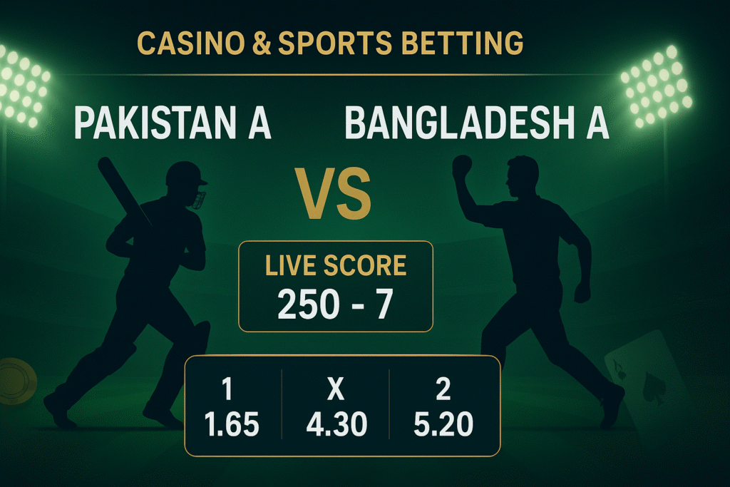 Pak A vs Ban A — Your Guide to Pakistan A vs Bangladesh A live Match & Betting Insights