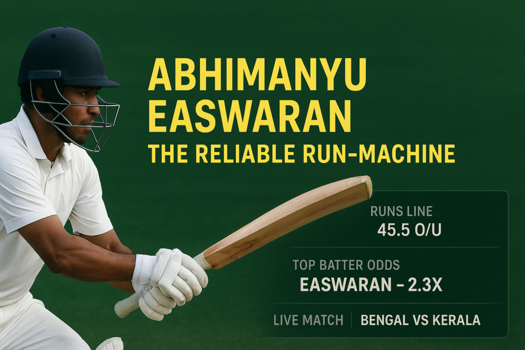 Abhimanyu Easwaran: India’s Quiet Run-Machine Who Lets His Bat Do the Talking
