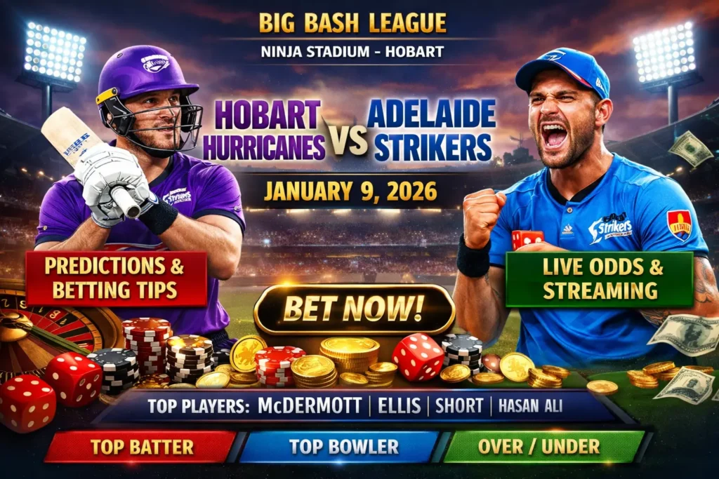 Hobart Hurricanes vs Adelaide Strikers: Preview, Team News & Prediction